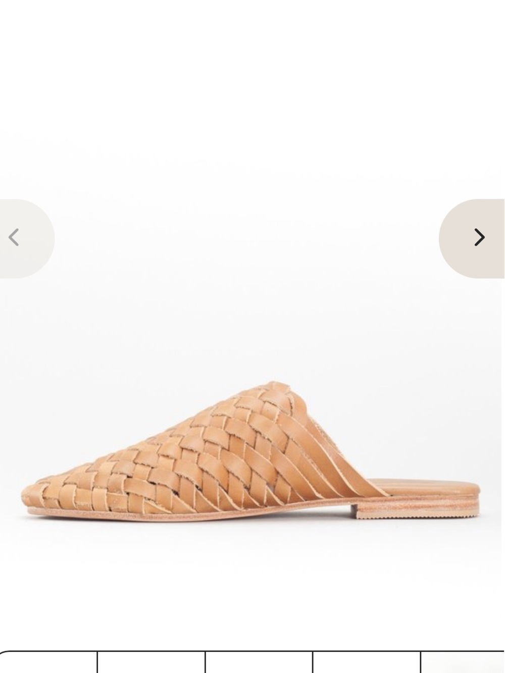 St Agni bunto woven leather slides 36 in almond - Picture 8 of 11
